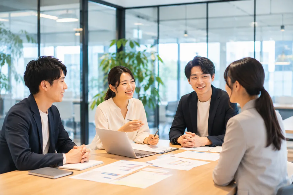 企業と候補者をつなぐ面談の様子